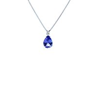Collana Promesse Donna in Oro bianco Tanzanite CG64TANZ